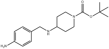 4-(4-amino-benzylamino)-piperidine-1-carboxylic acid  tert-butyl ester Structure