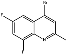 4-Bromo-6,8-difluoro-2-methylquinoline Struktur