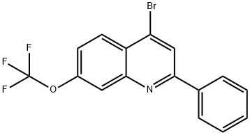 4-Bromo-2-phenyl-7-trifluoromethoxyquinoline Struktur