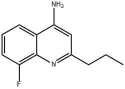 4-Amino-8-fluoro-2-propylquinoline Struktur