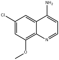 4-Amino-6-chloro-8-methoxyquinoline Struktur