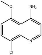 4-Amino-8-chloro-5-methoxyquinoline Struktur