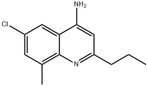 4-Amino-6-chloro-8-methyl-2-propylquinoline Struktur