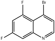 4-Bromo-5,7-difluoroquinoline Struktur