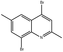 4,8-Dibromo-2,6-dimethylquinoline Struktur