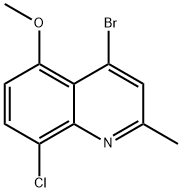 4-Bromo-8-chloro-5-methoxy-2-methylquinoline Struktur