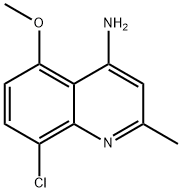 4-Amino-8-chloro-5-methoxy-2-methylquinoline Struktur