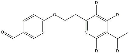 4-[2-(5-Ethyl-2-pyridinyl)-D4-ethoxy]-benzaldehyde Struktur