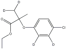 Clofibrate-D4 Struktur