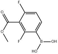 Methyl 3-borono-2,6-difluorobenzoate Struktur