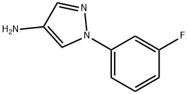 1-(3-fluorophenyl)-1H-pyrazol-4-amine Struktur