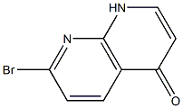 7-Bromo-4-hydroxy-[1,8]naphthyridine Struktur