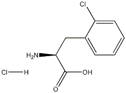 2-Chlorophenylalanine hydrochloride Struktur