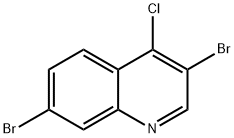 4-Chloro-3,7-dibromoquinoline Struktur