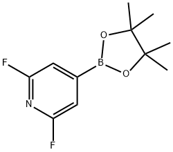 2,6-Difluoro-4-(4,4,5,5-tetramethyl-1,3,2-dioxaborolan-2-yl)pyridine Structure