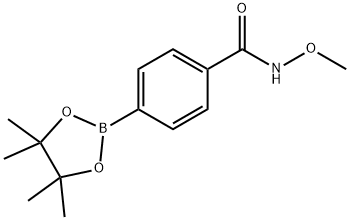 N-Methoxy-4-(4,4,5,5-tetramethyl-1,3,2-dioxaborolan-2-yl)benzamide Struktur