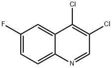 3,4-Dichloro-6-fluoroquinoline Struktur