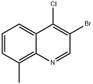 3-Bromo-4-chloro-8-methylquinoline Struktur