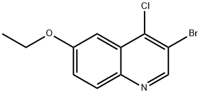 3-Bromo-4-chloro-6-ethoxyquinoline Struktur