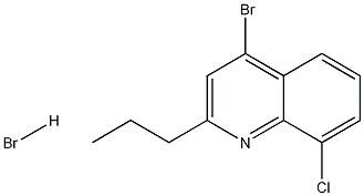 4-Bromo-8-chloro-2-propylquinoline hydrobromide Struktur