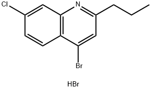 4-Bromo-7-chloro-2-propylquinoline hydrobromide Struktur