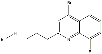 4,8-Dibromo-2-propylquinoline hydrobromide Struktur