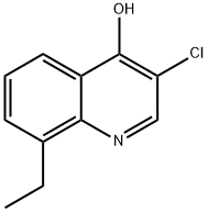 3-Chloro-8-ethyl-4-hydroxyquinoline Struktur