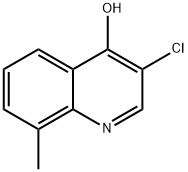 3-Chloro-4-hydroxy-8-methylquinoline Struktur