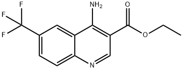 4-Amino-6-(trifluoromethyl)quinoline-3-carboxylic acid ethyl ester Struktur