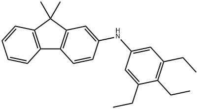 9,9-Dimethyl-N-(3,4,5-triethylphenyl)-9H-fluoren-2-amine Struktur