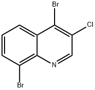 3-Chloro-4,8-dibromoquinoline Struktur