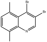 3,4-Dibromo-5,8-dimethylquinoline Struktur