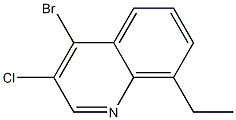 4-Bromo-3-chloro-8-ethylquinoline Struktur