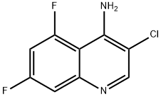 4-Amino-3-chloro-5,7-difluoroquinoline Struktur