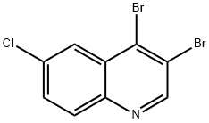 6-Chloro-3,4-dibromoquinoline Struktur