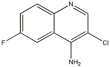 4-Amino-3-chloro-6-fluoroquinoline Struktur