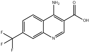 4-Amino-7-(trifluoromethyl)quinoline-3-carboxylic acid Struktur