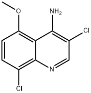 4-Amino-3,8-dichloro-5-methoxyquinoline Struktur