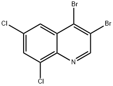 3,4-Dibromo-6,8-dichloroquinoline Struktur