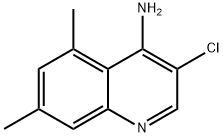 4-Amino-3-chloro-5,7-dimethylquinoline Struktur