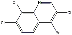 4-Bromo-3,7,8-trichloroquinoline Struktur