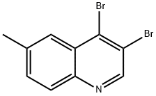 3,4-Dibromo-6-methylquinoline Struktur