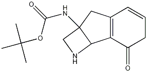 N-tert-Butoxycarbonylamino-3,4-benzo-6-azabicyclo[3.2.0]heptan-7-one Struktur