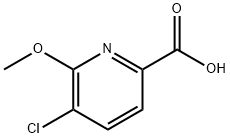 5-Chloro-6-methoxypyridine-2-carboxylic acid Struktur