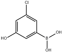 3-Chloro-5-hydroxyphenylboronic acid Struktur