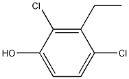 Phenol, 2,4-dichloro-3-ethyl- Struktur