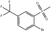 1-Bromo-2-(methylsulfonyl)-4-(trifluoromethyl)benzene Struktur