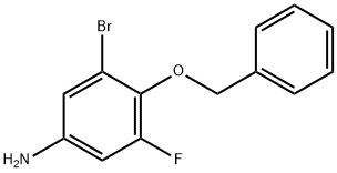 4-(Benzyloxy)-3-bromo-5-fluoroaniline Struktur