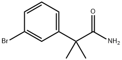 2-(3-Bromophenyl)-2-methylpropanamide Struktur