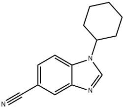 1-Cyclohexyl-1H-benzo[d]imidazole-5-carbonitrile Struktur